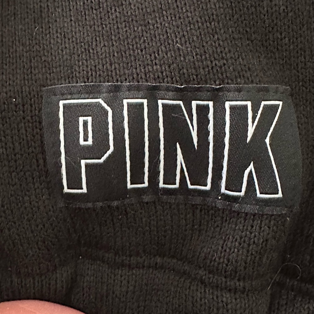 PINK Victoria's Secret Black Zippered Sweater (T) - Picture 5 of 10